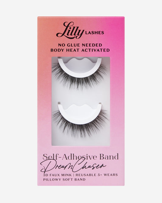 Natural | Lilly Lashes Self Adhesive DreamChaser Front of Box variant:Natural