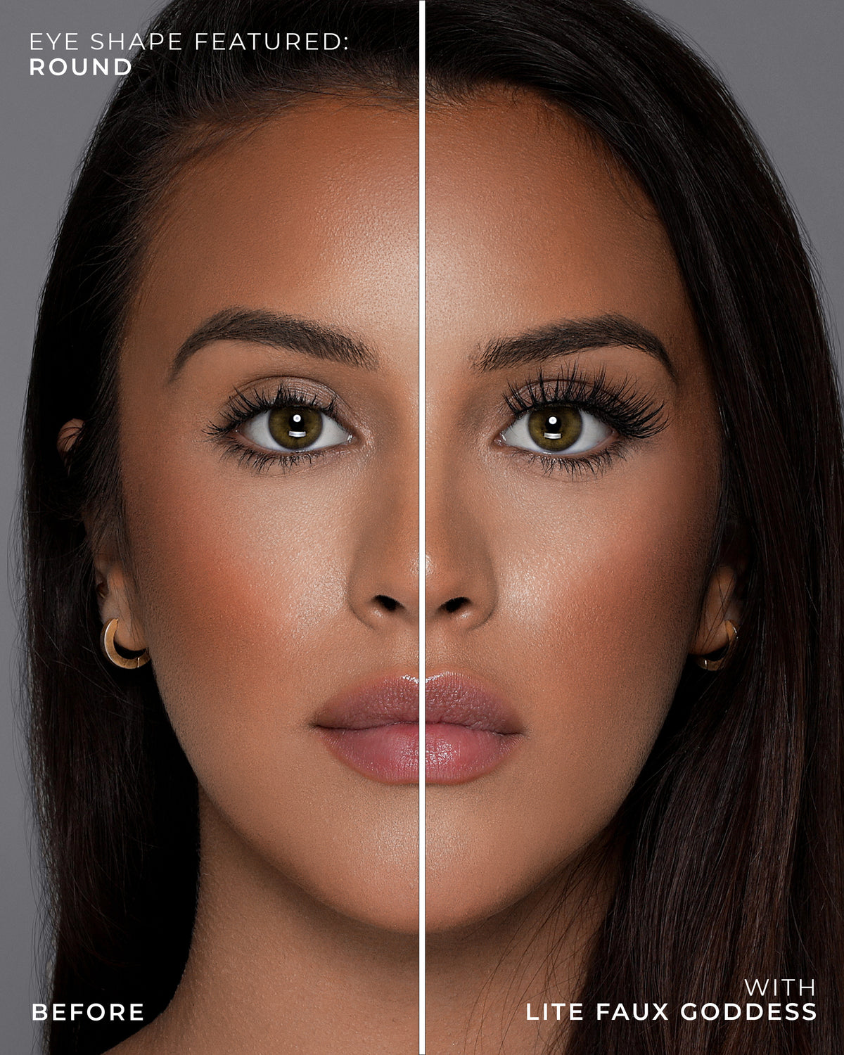 Lilly Lashes | Lite Faux Mink | Goddess | Round Eye Crop