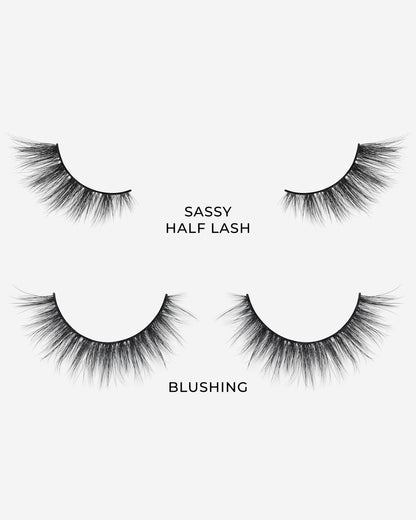 Lilly Lashes | Custom'Eyes Lash Kit | Sassy & Blushing Lash Side by Side