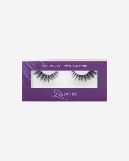 Lilly Lashes | Sheer Band | Flirtatious | Front of Box