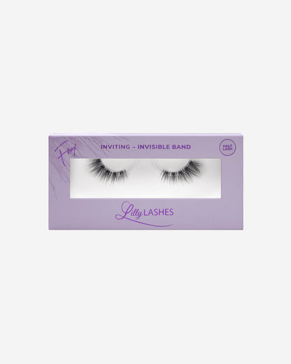 Lilly Lashes | Sheer Band | Inviting | Front of Box