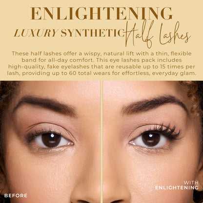 Luxury Synthetic Half Lashes 4-Pack Enlightening