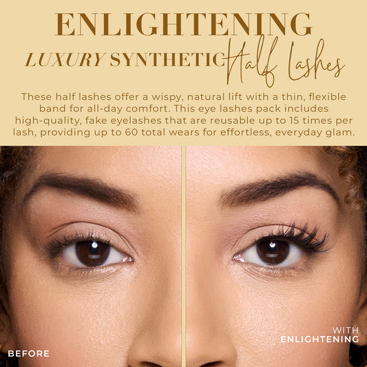 Luxury Synthetic Half Lashes 4-Pack Enlightening