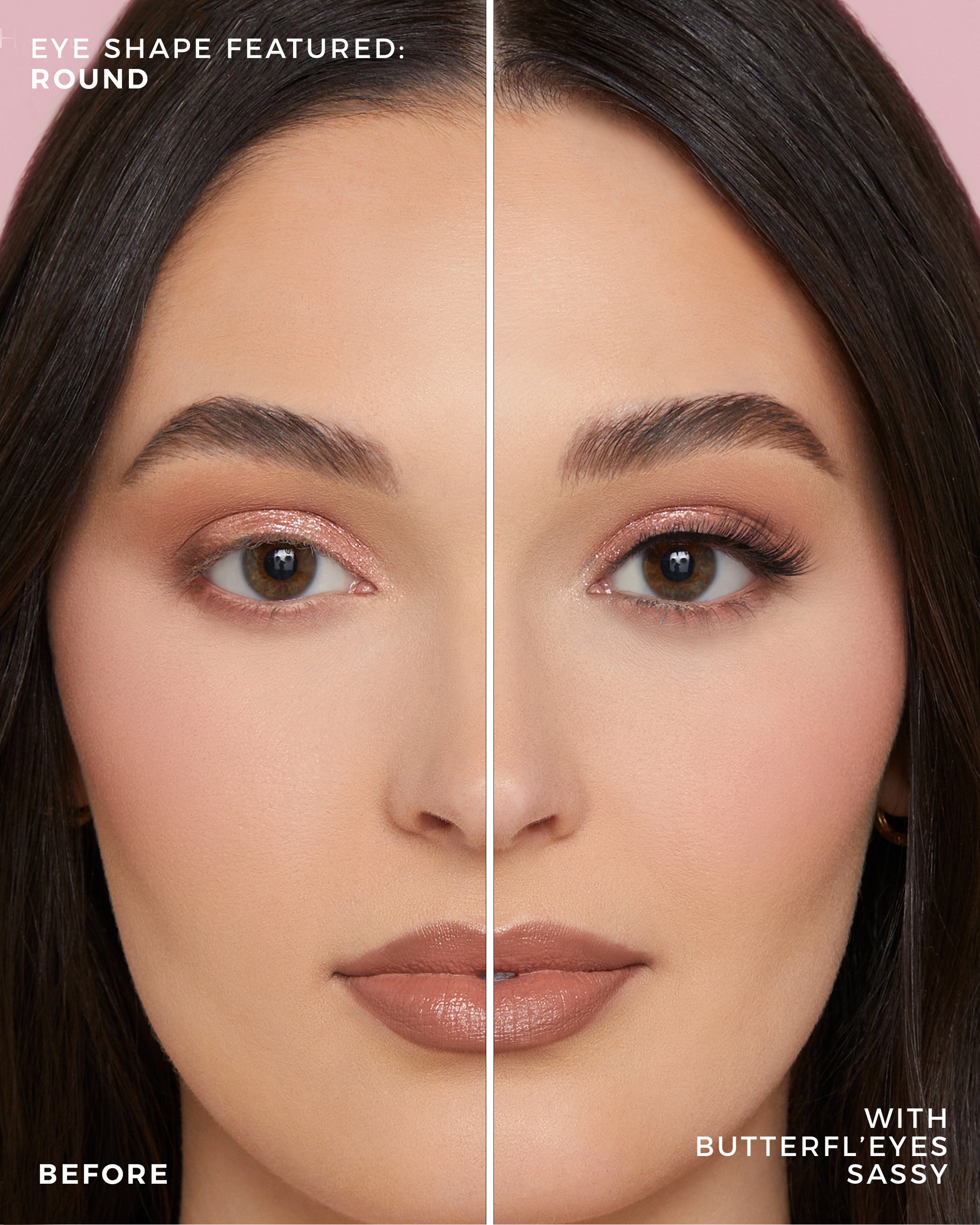 Lilly Lashes | Faux Mink Half Lashes | Sassy Half Lash | Round Eye Crop