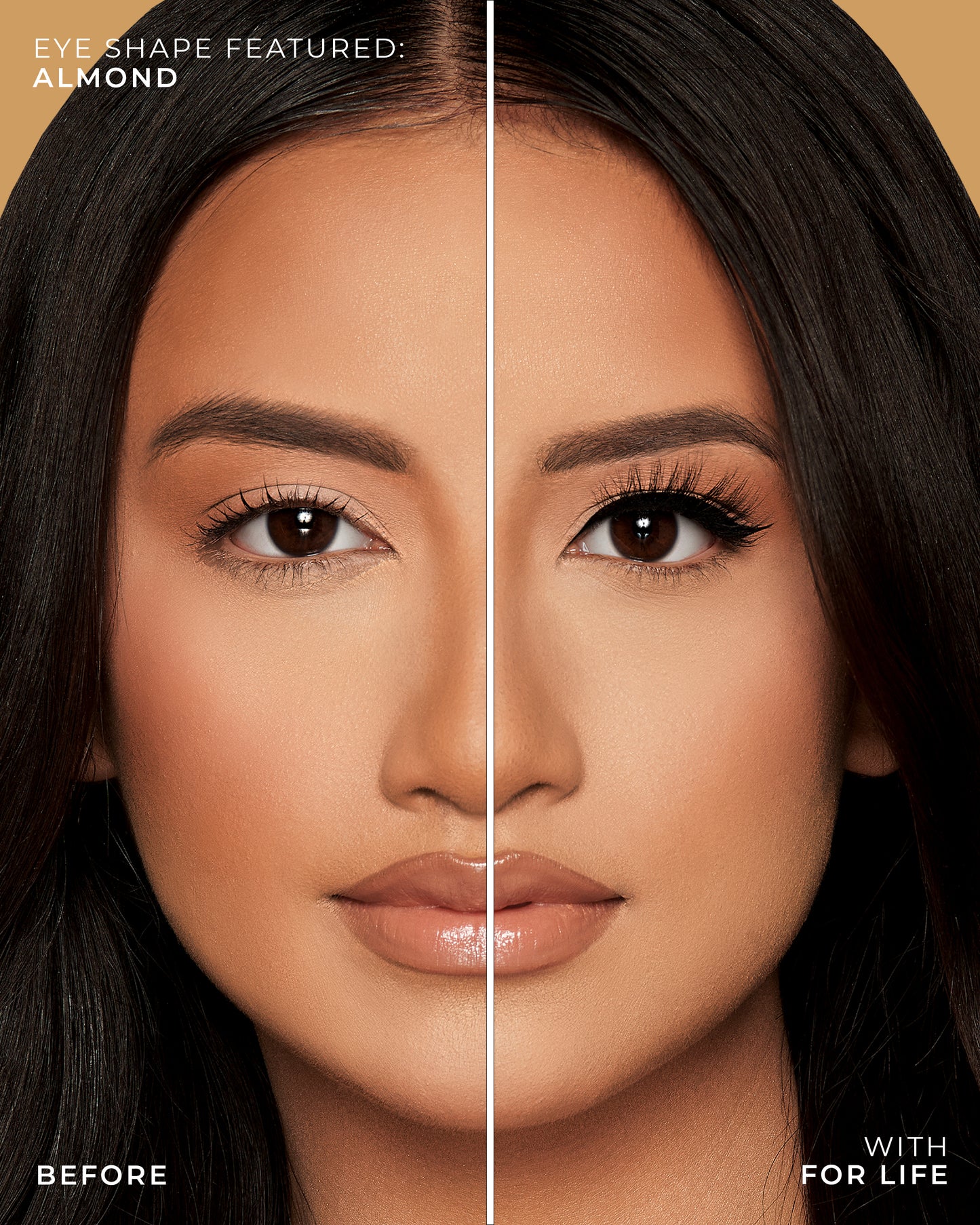 Lilly Lashes | Click Magnetic | For Life | Almond Eye Crop