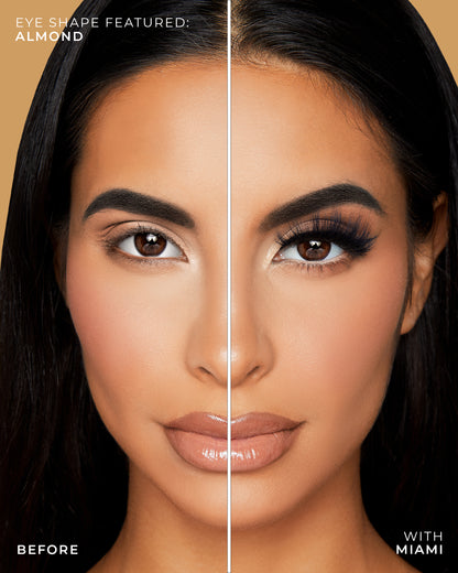 Lilly Lashes | Click Magnetic | Miami | Almond Eye Crop