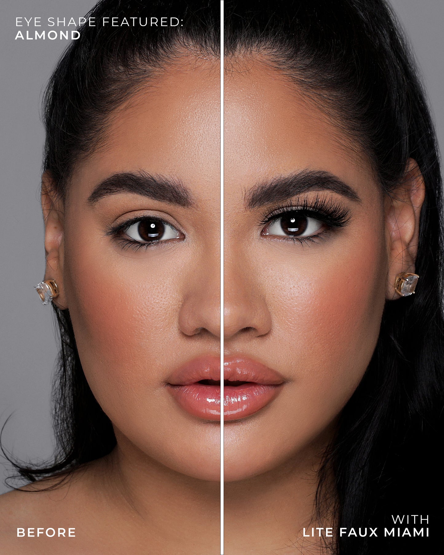 Lilly Lashes | Lite Faux Mink | Miami False Lash | Almond Eye Crop