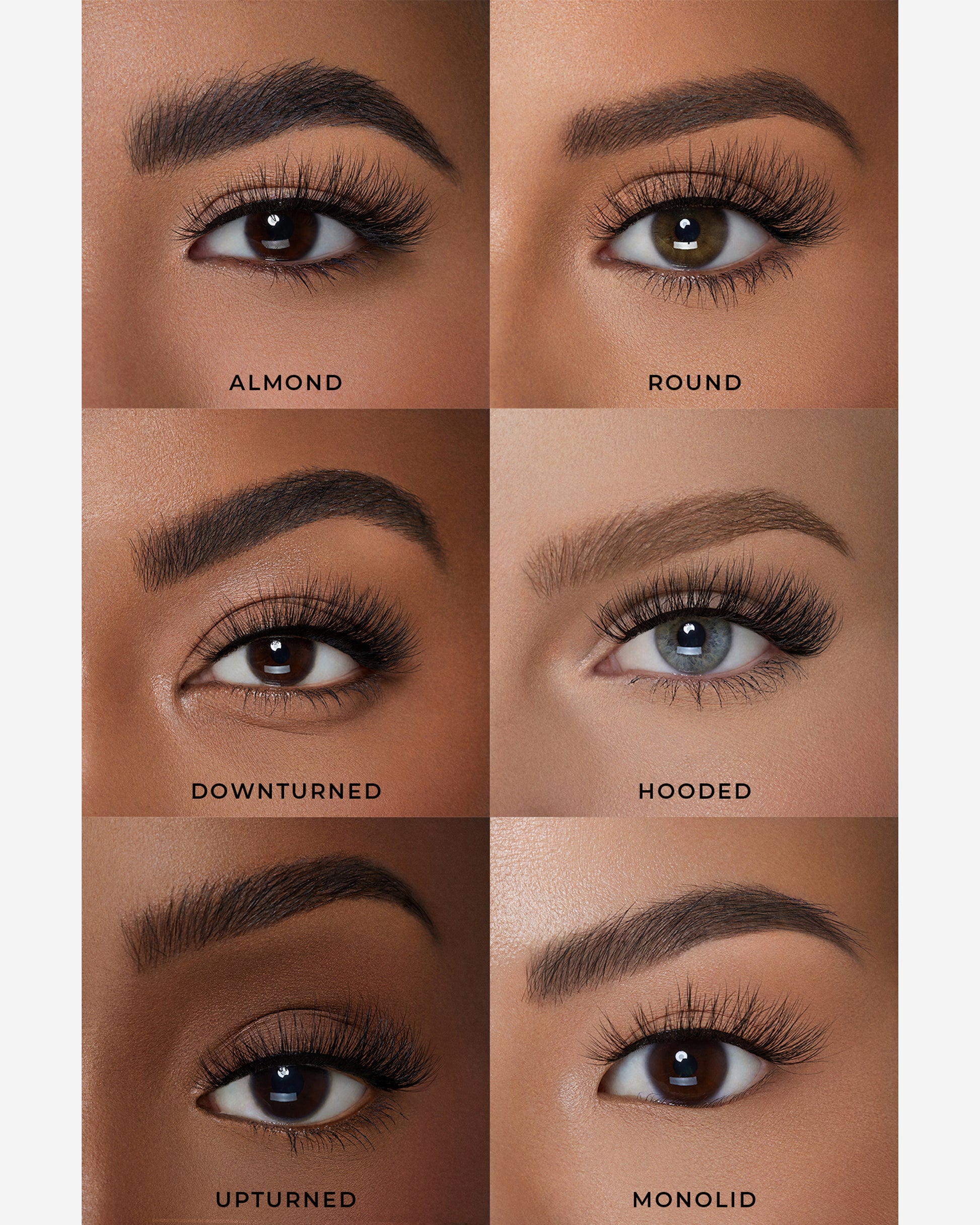 Lilly Lashes | Lite Faux Mink | Miami False Lash | Eye Crops for Different Eye Shapes