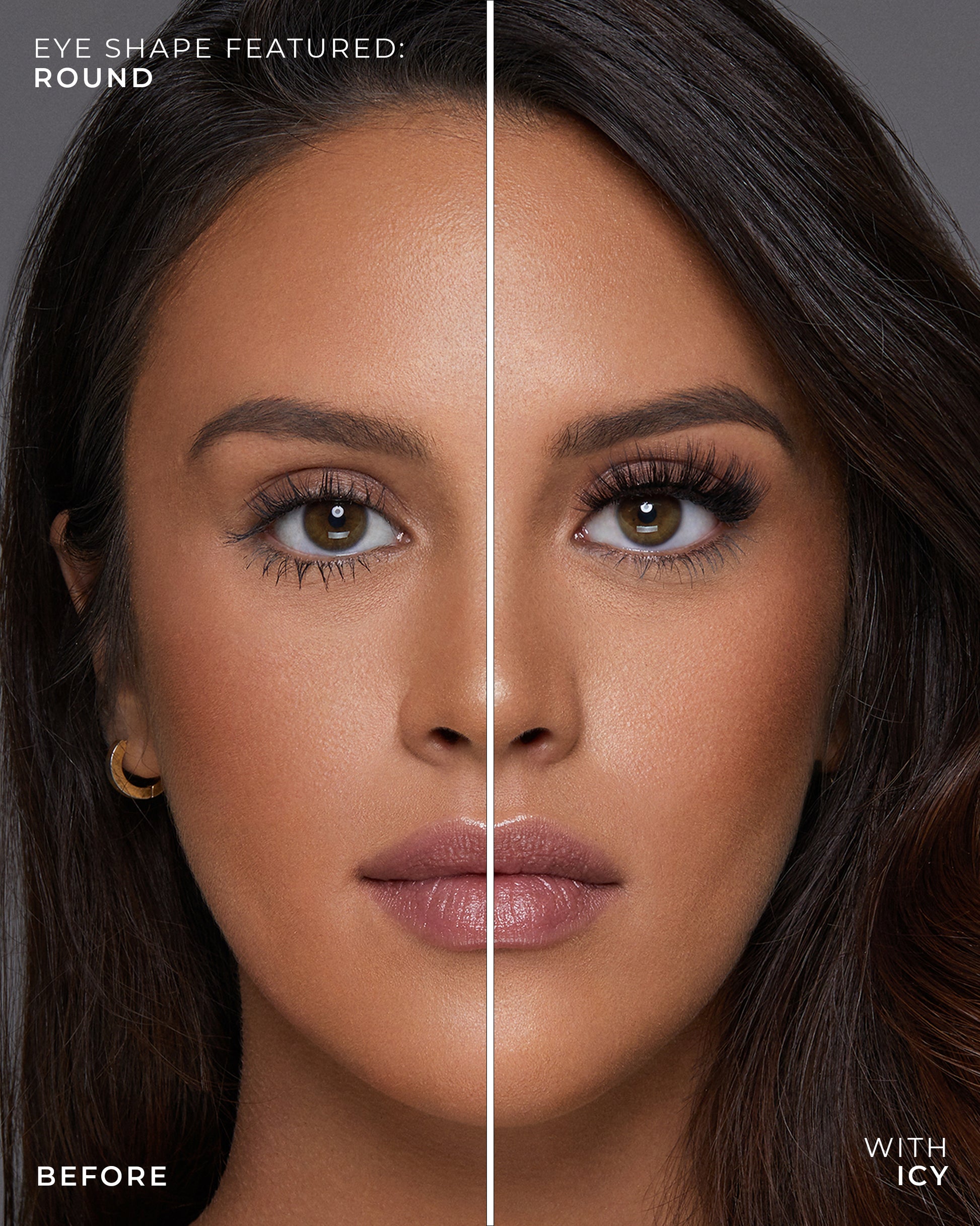 Lilly Lashes | Luxury Synthetic | ICY | Rounded Eye Crop